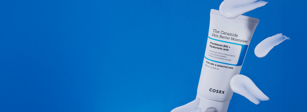 2025 Shape Award-winning COSRX The Ceramide Skin Barrier Moisturizer featured with bold text 'Best Skin Barrier Repair Cream'; clinically recognized Korean moisturizer with Ceramides, Cholesterol, Fatty Acids, Panthenol (B5), and 5 types of Hyaluronic Acid for deep hydration without heaviness, ideal for strengthening the moisture barrier and prepping skin under makeup. Source: Shape Skin Awards Winners 2025.