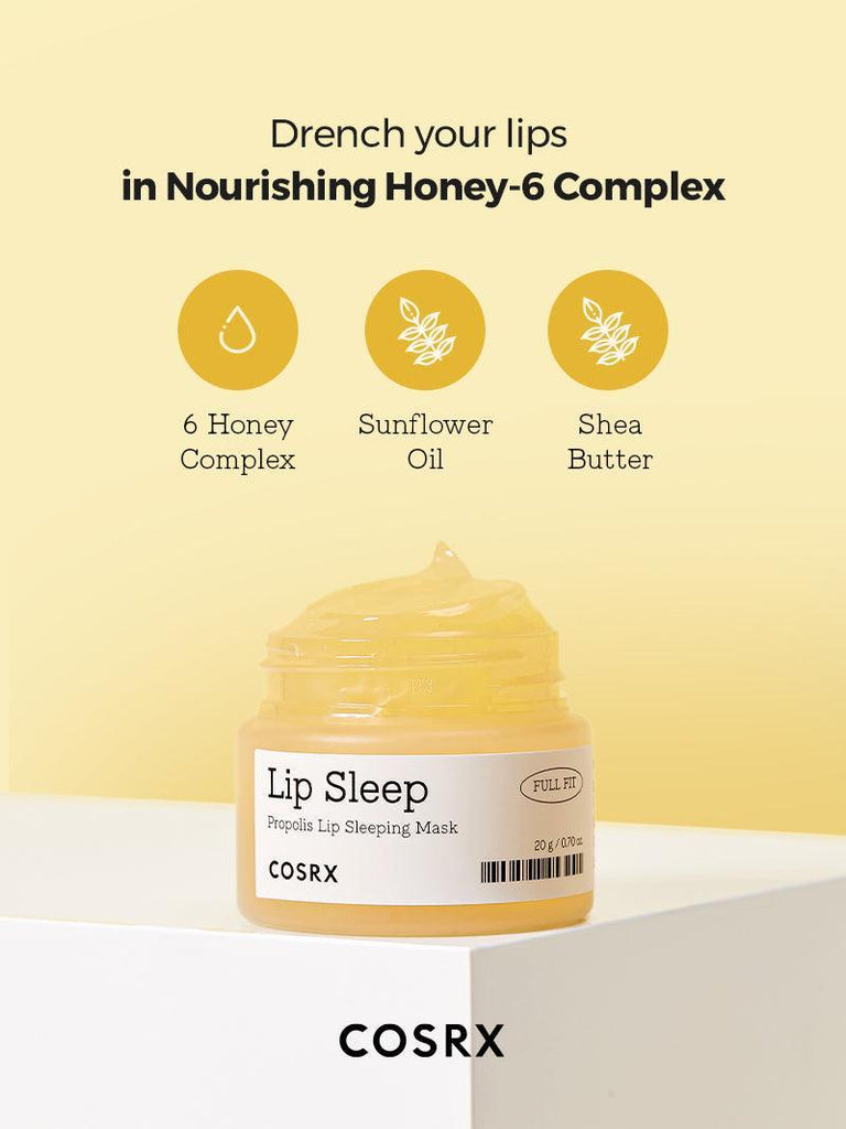 Lip Sleep - Full Fit Propolis Lip Sleeping Mask - COSRX Official